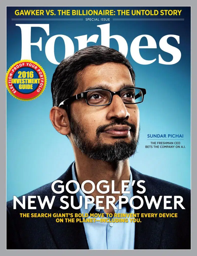 Sundar Pichai Forbes